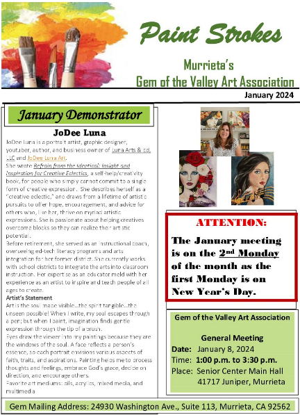 January 2024 Newsletter