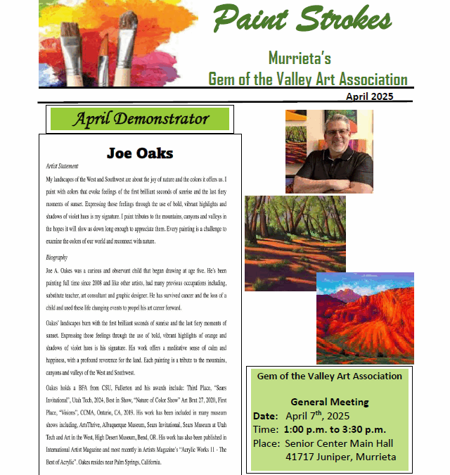 April 2025 Newsletter
