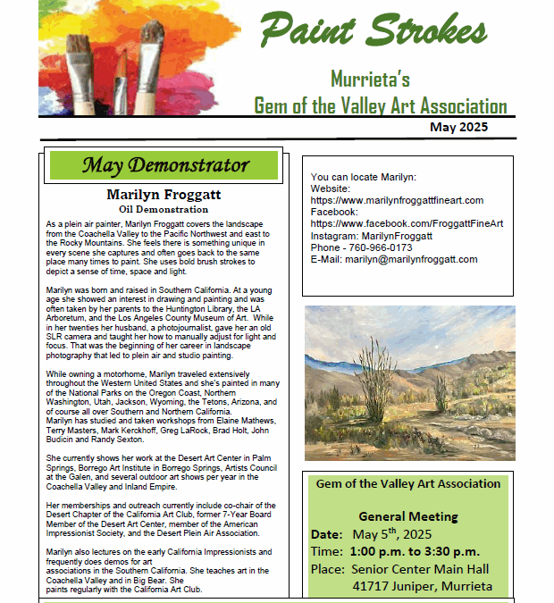 May 2025 Newsletter