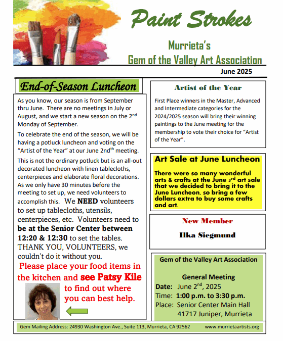 June 2025 Newsletter