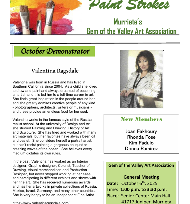 October 2025 Newsletter